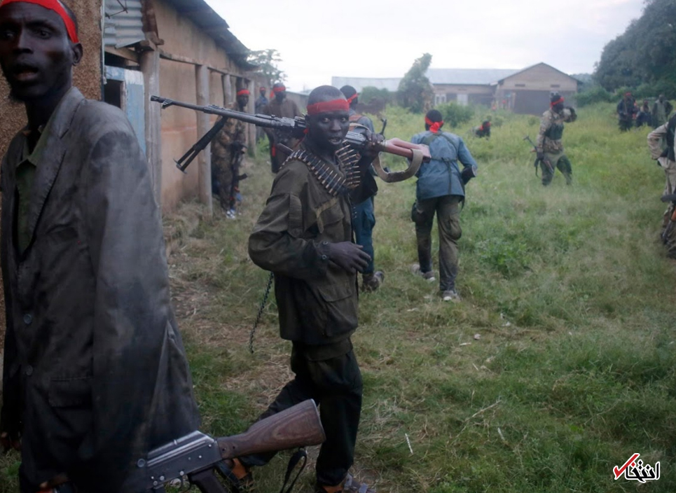 تصاویر : شورشیانی با سربند قرمز در سودان جنوبی