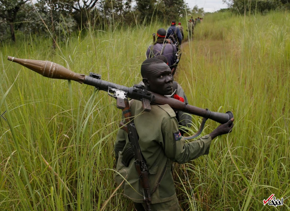 تصاویر : شورشیانی با سربند قرمز در سودان جنوبی