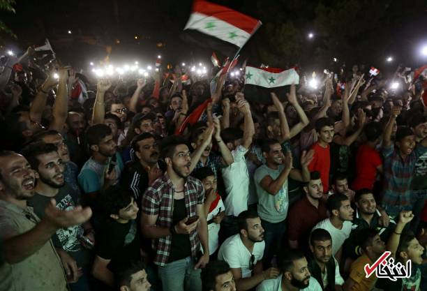 تصاویر : جشن مردم سوریه در خیابان‌ها بعد از تساوی مقابل ایران