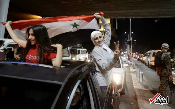 تصاویر : جشن مردم سوریه در خیابان‌ها بعد از تساوی مقابل ایران
