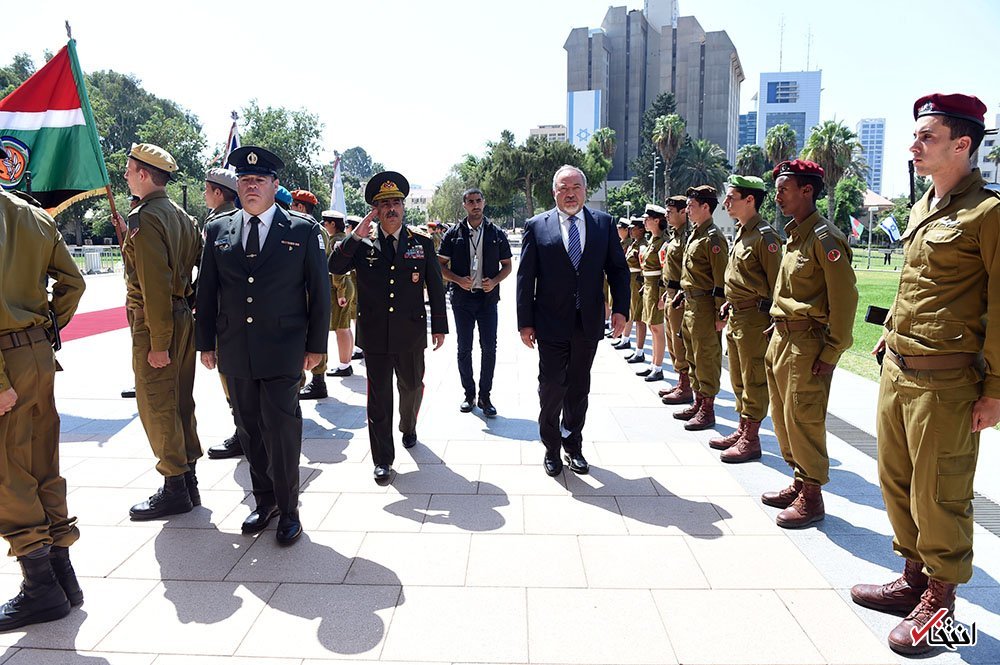 عکس/ نخستین سفر وزیر دفاع آذربایجان به اسرائیل