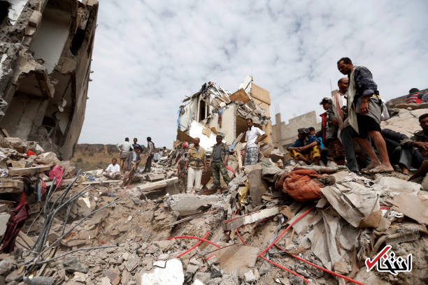 تصاویر : حمله جنگنده‌های سعودی به محله‌ مسکونی یمن