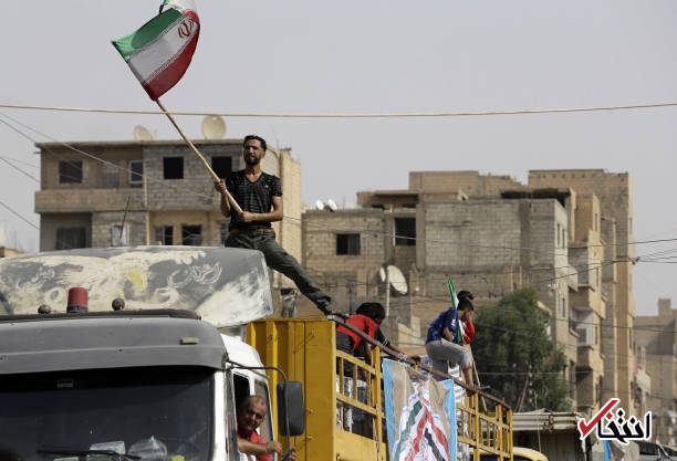 تصاویر : اهتزاز پرچم ایران و نصب تصویر رهبری در دیرالزور سوریه