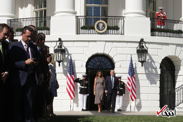 عکس/ ادای احترام ترامپ و همسرش به قربانیان لاس‌ وگاس