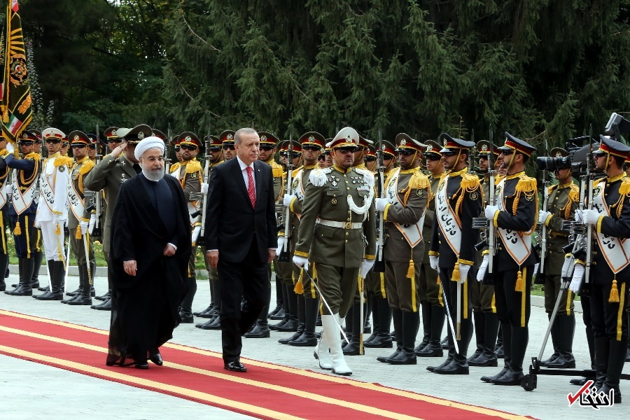 تصاویر : استقبال رسمی دکتر روحانی از اردوغان در سعدآباد