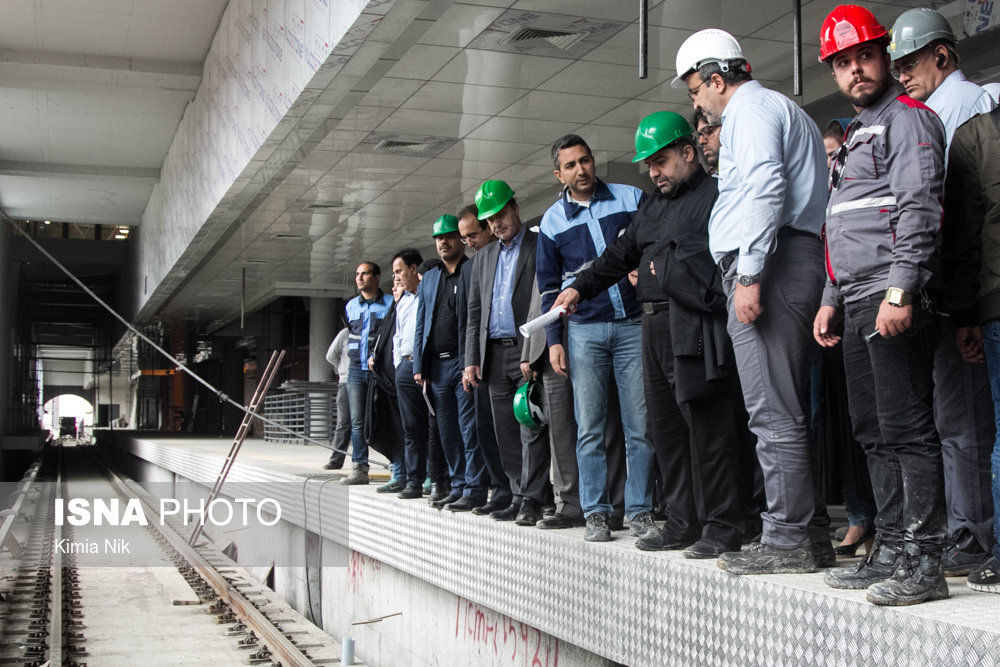 بازدید اعضای شورای شهر از خط 6 متروی تهران +تصاویر