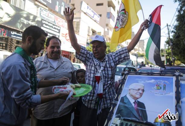 عکس/ جشن و شادمانی در فلسطین پس از صلح حماس و فتح