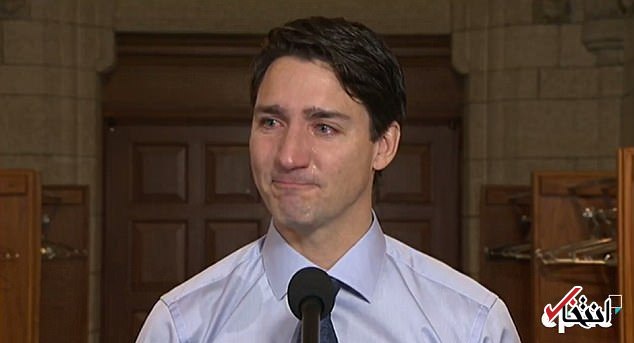 عکس/ گریه نخست وزیر کانادا در یک کنفرانس مطبوعاتی