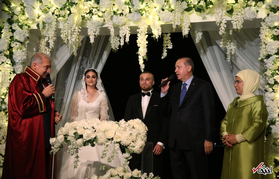 عکس/ اردوغان شاهد ازدواج یک فوتبالیست