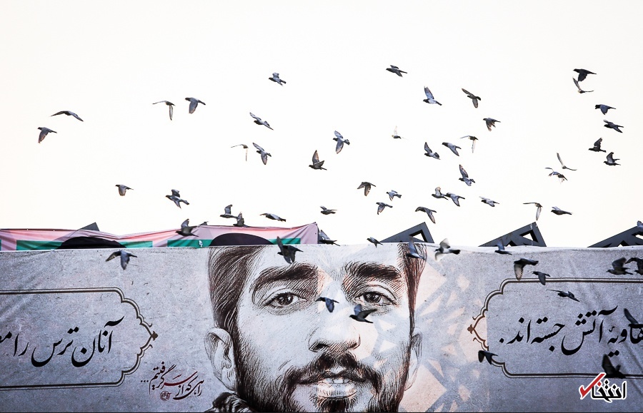 تصاویر : مراسم تشییع پیکر شهید محسن حججی در میدان امام حسین(ع)