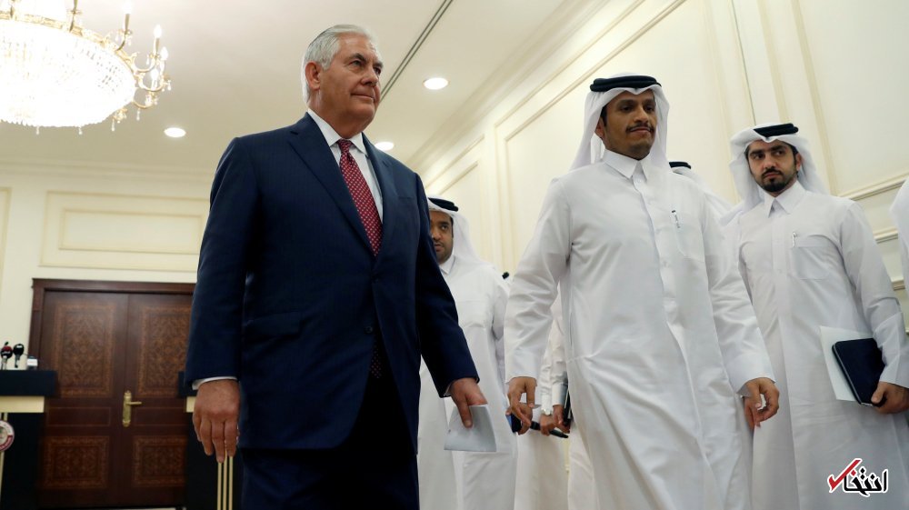 عکس/ وزیر امور خارجه آمریکا با امیر قطر دیدار کرد
