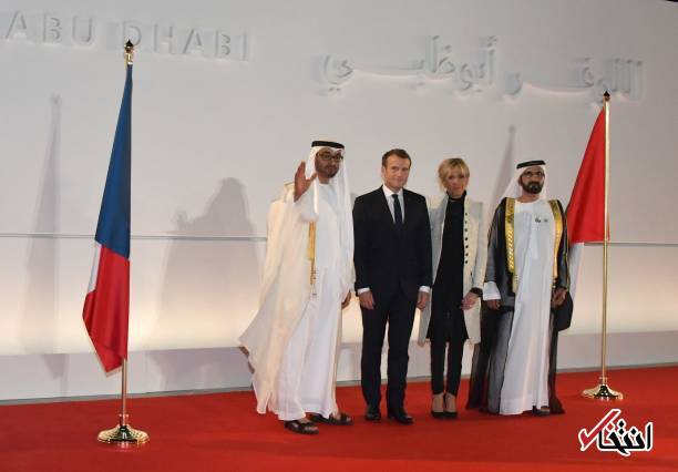 تصاویر : سفر رییس جمهور فرانسه به امارات