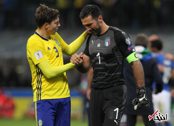 تصاویر : اشک‌های بوفون افسانه‌ای پس از حذف ایتالیا از صعود به جام جهانی
