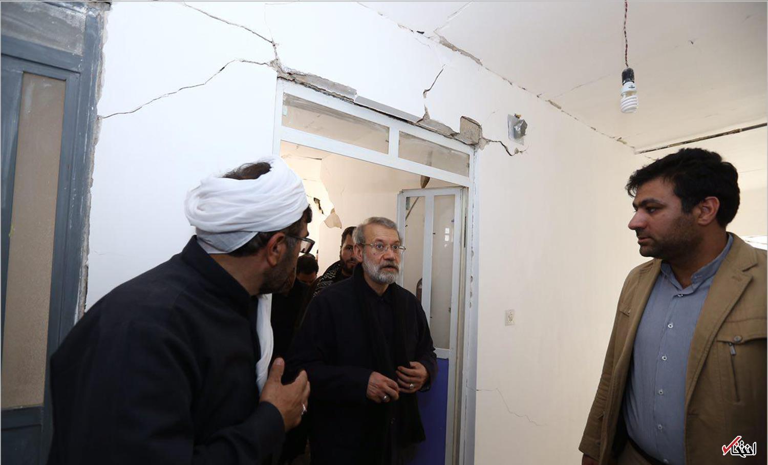 تصاویر : بازدید رییس مجلس از مناطق زلزله زده استان کرمانشاه