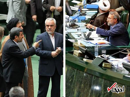 تماس تلفنی لاریجانی با احمدی‌نژاد پس از «یکشنبه سیاه»/ لاریجانی گفت که این اتفاقات رخ داده و گذشته؛ نمی‌توانیم مملکت را رها کنیم و ناهماهنگ باشیم / دعوت رییس مجلس از احمدی‌نژاد برای شرکت در جلسه سران قوا