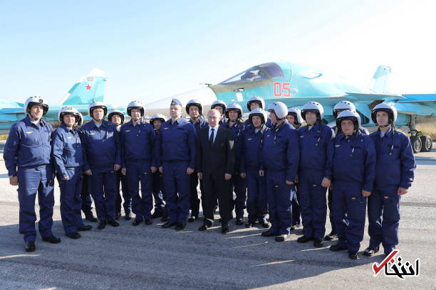 تصاویر : سفر پوتین به سوریه و دیدار با بشار اسد در پایگاه نظامی حیمیم تصاویر : سفر پوتین به سوریه و دیدار با بشار اسد در پایگاه نظامی حیمیم