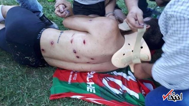 پلیس آرژانتین بازیکنان فوتبال را به گلوله بست +تصاویر پلیس آرژانتین بازیکنان فوتبال را به گلوله بست +تصاویر