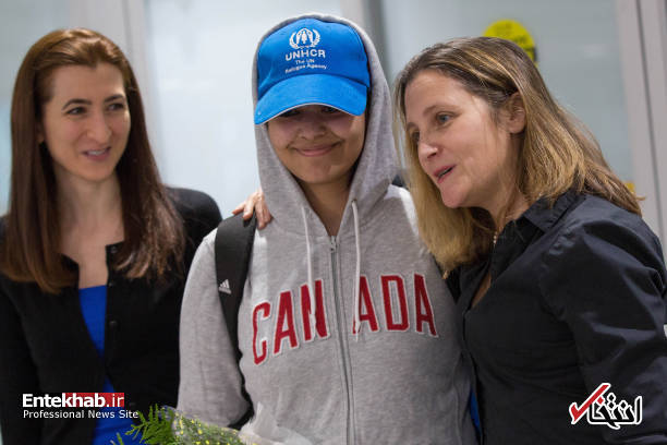 عکس/ استقبال از دختر پناهجوی عربستانی در کانادا