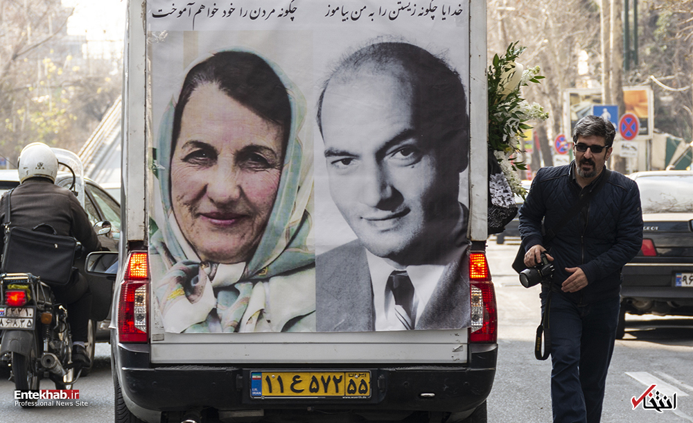 تصاویر برگزیده : تشییع پیکر پوران شریعت‌رضوی همسر علی شریعتی