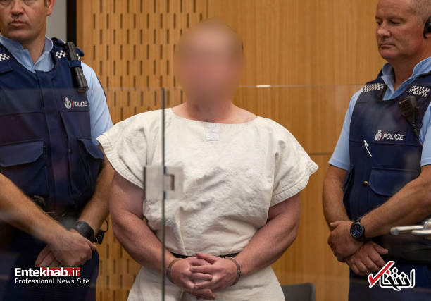عکس/ عامل کشتار نیوزیلند در دادگاه