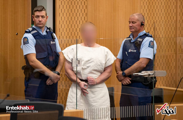 عکس/ عامل کشتار نیوزیلند در دادگاه