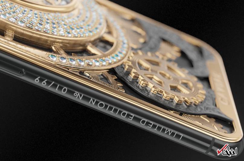 اشرافی ترین نسخه آیفون با قیمت 24500 دلار رونمایی شد / طراحی شده با 252 الماس +تصاویر