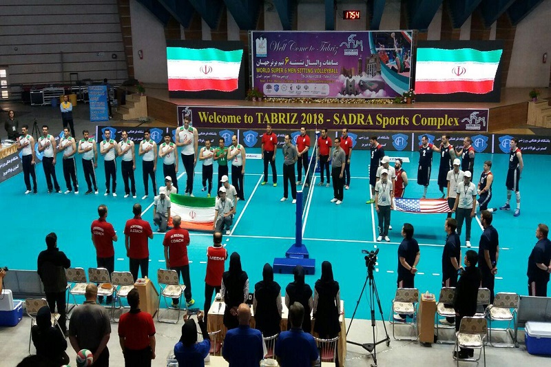 والیبال نشسته ایران برابر آمریکا به پیروزی رسید
