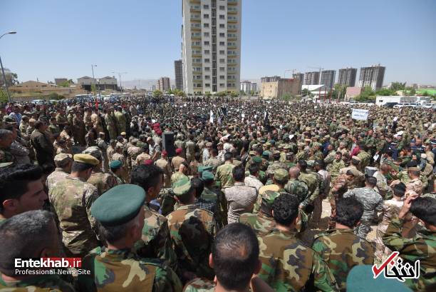 عکس/ خشم نیروهای پیشمرگه از پارلمان عراق