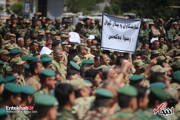 عکس/ خشم نیروهای پیشمرگه از پارلمان عراق