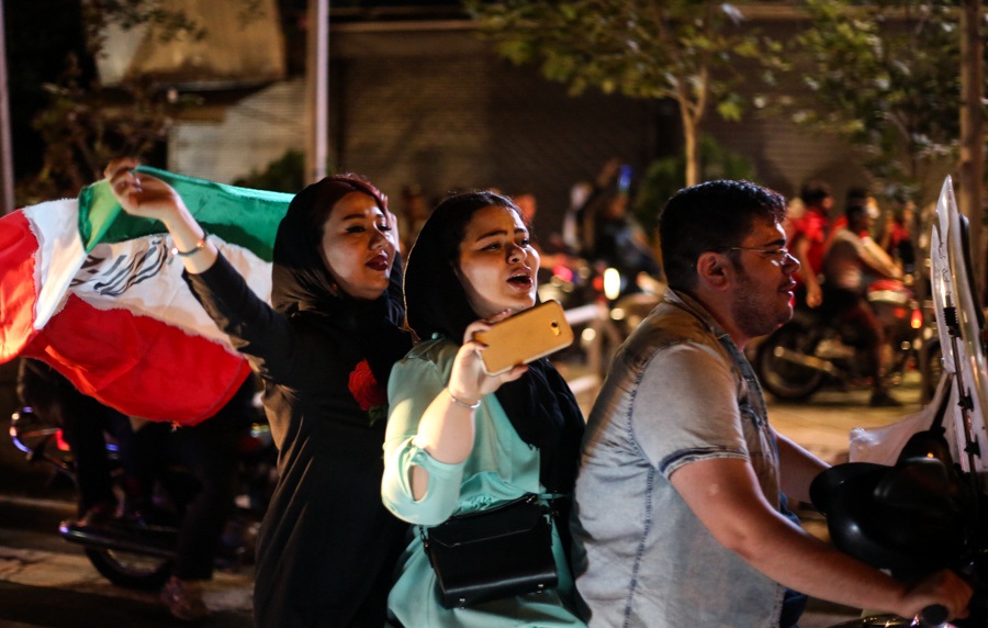 تصاویر منتخب از شادی مردم پس از پیروزی مقابل مراکش