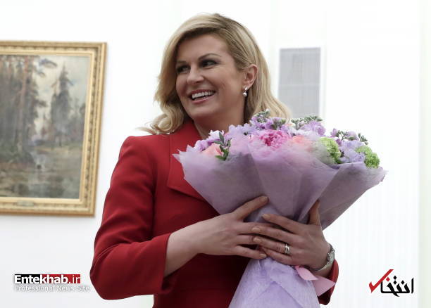 عکس/ دسته گل پوتین برای رییس جمهور کرواسی