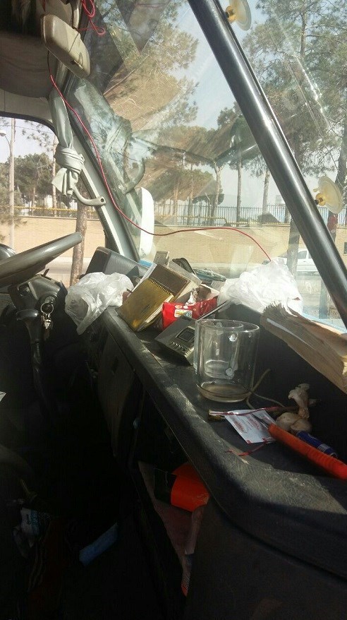 مرگ خاموش راننده در اتاقک دربسته خاور + تصاویر