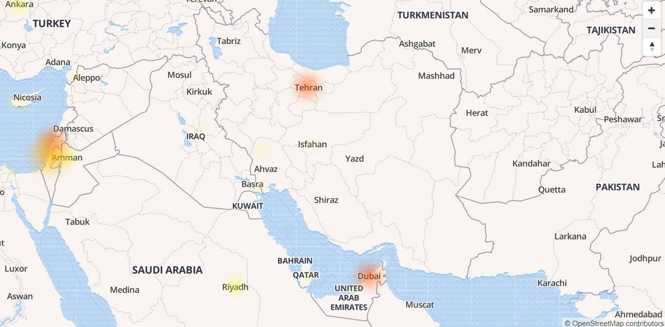 قطع سراسری تلگرام در ایران و اروپا + نقشه