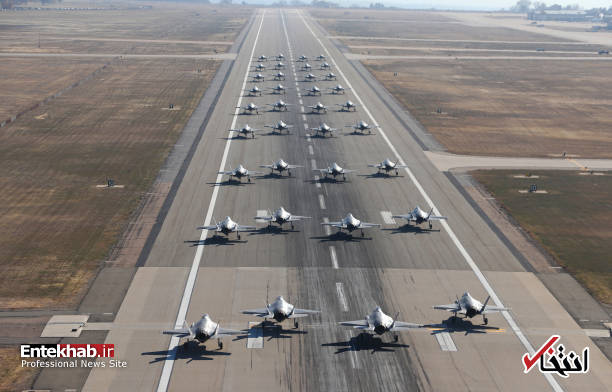 تصاویر : قدرت نمایی آمریکا با جنگنده های F-35