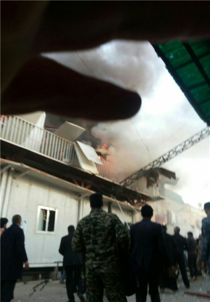 تصاویر: اصابت چندین خمپاره به سامرا