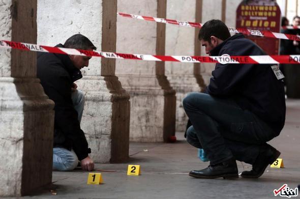 تصاویر : حمله به دو پلیس فرانسوی در برابر یک مرکز یهودیان