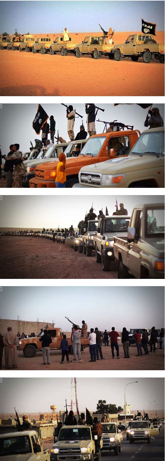 رژه داعش در چند صد کیلومتری اروپا + تصاویر