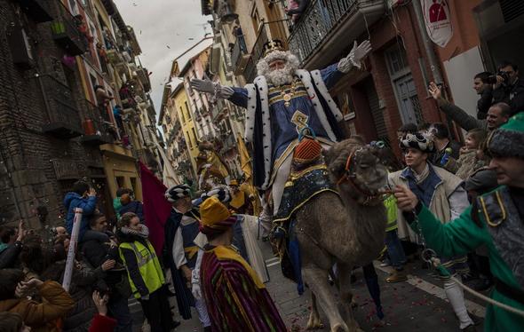 تصاویر : جشن روز سه پادشاه در اسپانیا‎