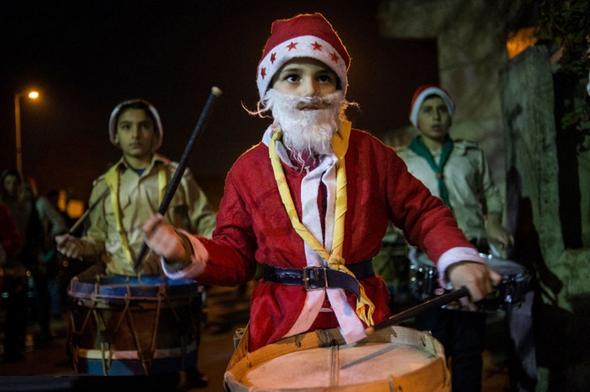 تصاویر : کریسمس در محله مسیحیان دمشق