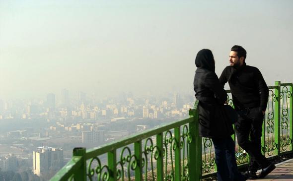 تصاویر : آسمان خاکستری تهران