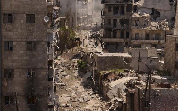 تصاویر : ویرانه های جنگ سوریه‎