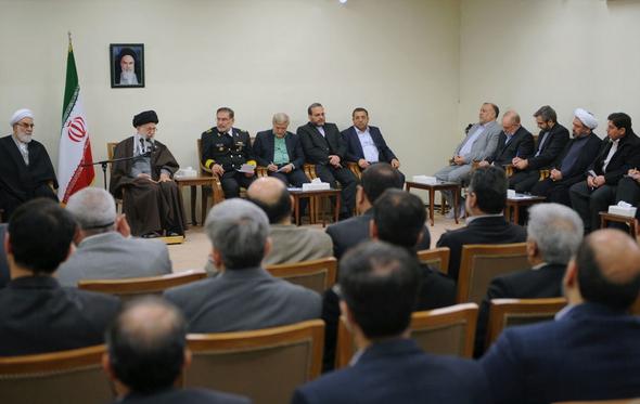 تصاویر : دیدار اعضای شورای‌عالی امنیت ملی با رهبر معظم  انقلاب