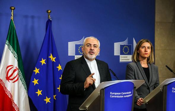 تصاویر : سفر اروپایی ظریف ؛ از سخنرانی در پارلمان اروپا تا نشست خبری با موگرینی