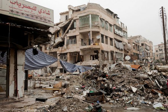 تصاویر : حلب، ویرانۀ متروک