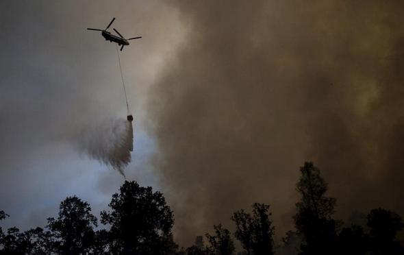تصاویر : آتش‌سوزی گسترده در کالیفرنیا