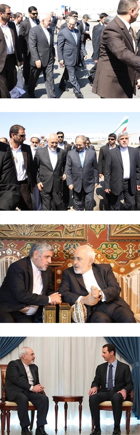 ظریف با بشار اسد دیدار کرد+تصاویر