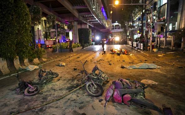 تصاویر : انفجار در بانکوک‎