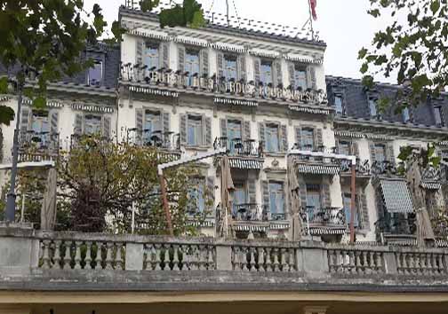 هتل سه تاج مظفرالدین شاه در سوئیس