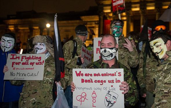تصاویر : تظاهرات ضد سرمایه داری در لندن‎