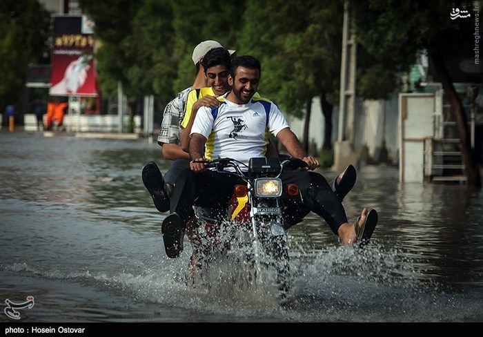 عکس: بارش باران و آبگرفتگی در بوشهر